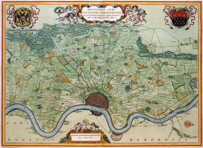 Cologne - Map by Johannes and Mortier, Cornelis Covens